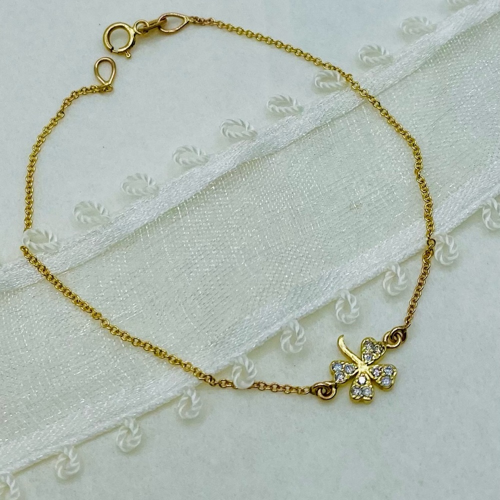 18K & 14K Gold & Diamond Bracelet